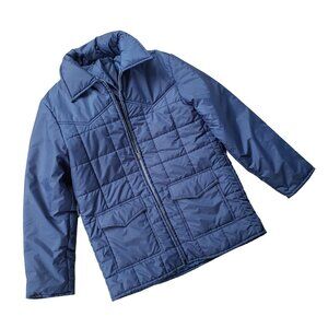 Vintage 70s Western Rancher Jacket Large Tall Blue